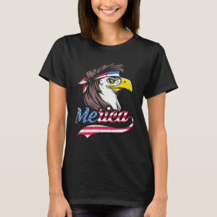 4th Of July US Flag Patriotic Eagle Of Freedom Mer T-Shirt