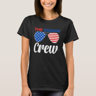 4th Of July Us Flag Popsicl The Cousin Crew T-Shirt