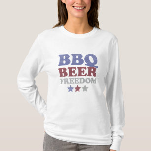 4Th Of July Usa American Flag Bbq Beer Freedom T-S T-Shirt