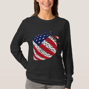 4th of July USA American Flag Patriotic Fruit Stra T-Shirt