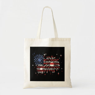 4th Of July USA Fireworks Tote Bag