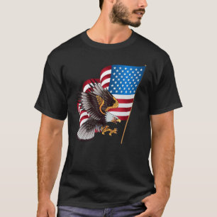 4th Of July Usa Flag American Patriotic Eagle 1 T-Shirt