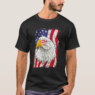 4th Of July Usa Flag American Patriotic Eagle T-Shirt