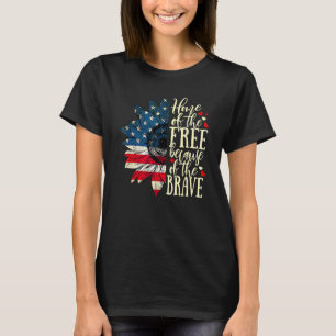 4th Of July USA Flag Home Of The Free Because Of T T-Shirt