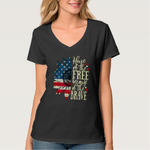 4th Of July USA Flag Home Of The Free Because Of T T-Shirt