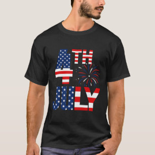 4th Of July Usa Flag Party Patriotic American Inde T-Shirt