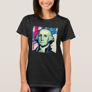 4th of July USA George Washington American Art On  T-Shirt