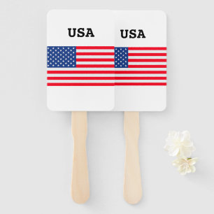 4th of July USA Independence Day Set of Fans