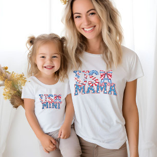 4th of july Usa mama Independence day Birthday Toddler T-Shirt