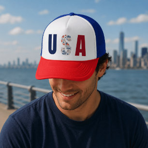 4th of July USA Trucker Hat – Patriotic style