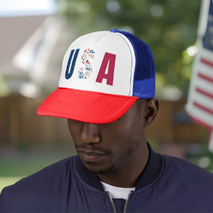 4th of July USA Trucker Hat – Patriotic style