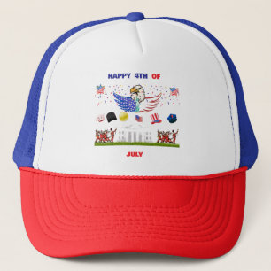 4th of July V2 Trucker Hat