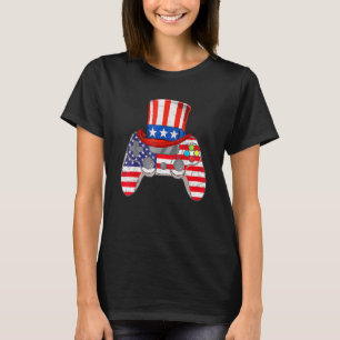 4th Of July Video Game American Flag Uncle Sam Gam T-Shirt