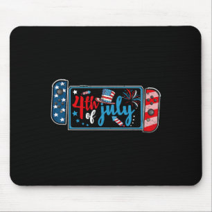 4th Of July Video Game American Gamer Kids Boys Me Mouse Mat