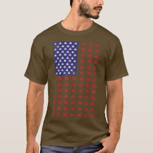 4th Of July Video Game Gamer 80s Arcade USA Flag K T-Shirt
