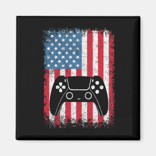 4th Of July Video Game Gamer Kids Boys Men Usa T S Magnet