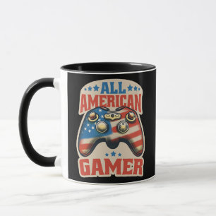 4th Of July Video Games All American Gamer Mug