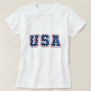 4th of July - Vintage USA Typography Design T-Shirt