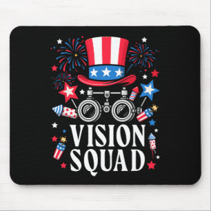 4th Of July Vision Squad Optometry Optician Optome Mouse Mat
