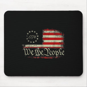 4th Of July We The People American 1776 Old Americ Mouse Mat