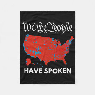 4th Of July We The People Have Spoken Usa Voting M Fleece Blanket
