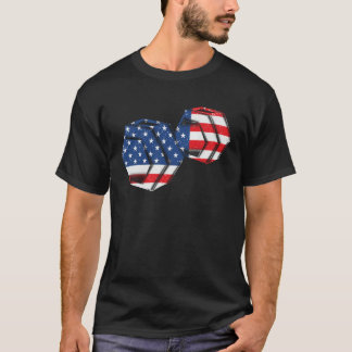 4th Of July Weightlifting Vintage American Flag T-Shirt