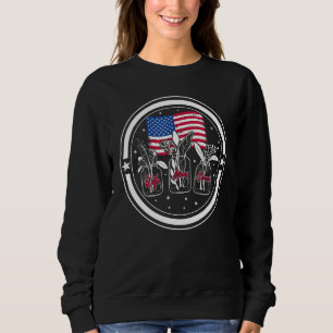 4th Of July Wife Mum Nana Usa Flag American Indepe Sweatshirt