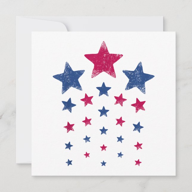 4th of July Women Men Kids Cute USA Patriotic Star Save The Date (Front)