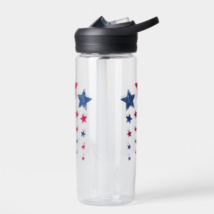 4th of July Women Men Kids Cute USA Patriotic Star Water Bottle