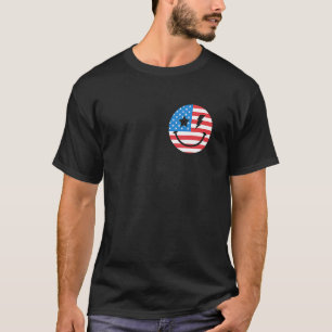 4th Of July Women Men Party In Usa Smile Face 2 Si T-Shirt