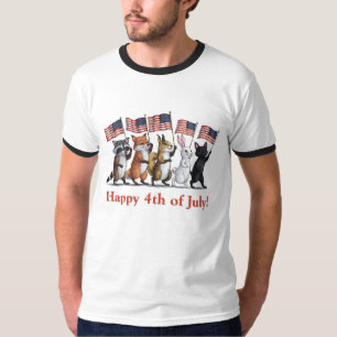 4th of July Woodland Creatures T-Shirt