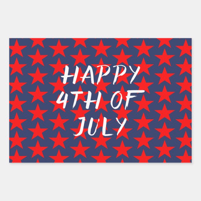 4th of July Wrapping Paper Sheet (Front)
