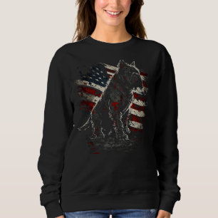 4th of July Yorkshire Terrier Dog USA Flag Patriot Sweatshirt