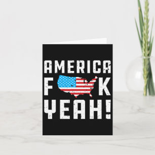 4th Ofjuly America Yeah Funny Gift  Card