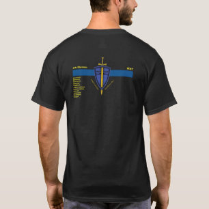 4th Platoon With Departments T-Shirt