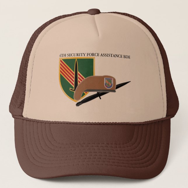 4TH SECURITY FORCE ASSISTANCE BRIGADE  TRUCKER HAT (Front)