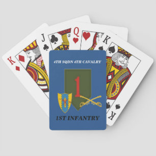 4TH SQDN 4TH CAVALRY 1ST INFANTRY PLAYING CARDS