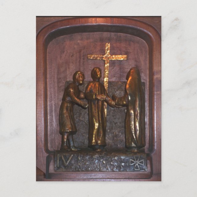 4th Station of the Cross Postcard (Front)