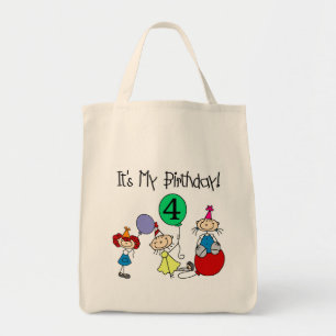 4th Stick Kids Party Birthday Tshirts and Gifts Tote Bag