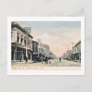 4th Street, Santa Ana, California Vintage Postcard