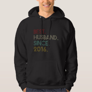4th Wedding Anniversary Gift for Him Best Husband  Hoodie