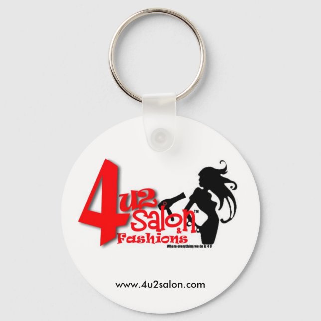 4u2 Salon Keychain (Front)