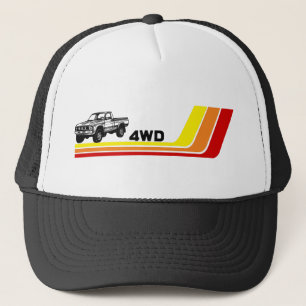 4WD 80s Truck Stripes Trucker Hat