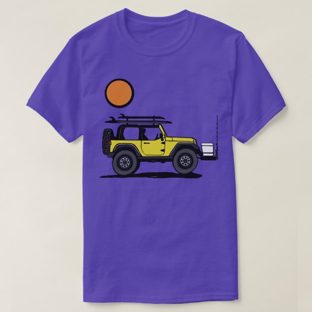 4WD Beach Weekend T-Shirt (Design Front)