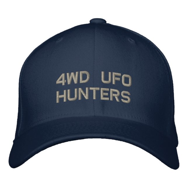 4WD UFO HUNTERS Flex Fit Embroidered Hat (Front)