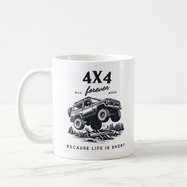 4x4 Off Road “Mud Mode” Adventure  Coffee Mug (Left)
