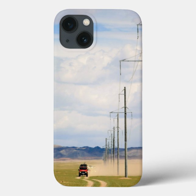 4X4 Vehicles On Dirt Road, Gobi Desert Case-Mate iPhone Case (Back)