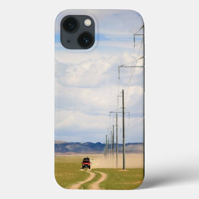 4X4 Vehicles On Dirt Road, Gobi Desert Case-Mate iPhone Case (Back)