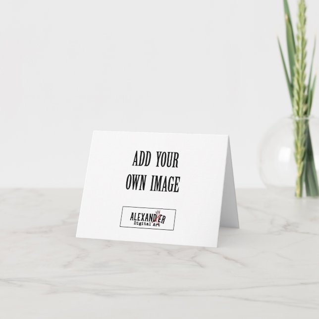 4x5.6" Horizontal Folded Card (Front)
