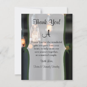 4x5 FLAT Thank You Card Country Light Bulbs